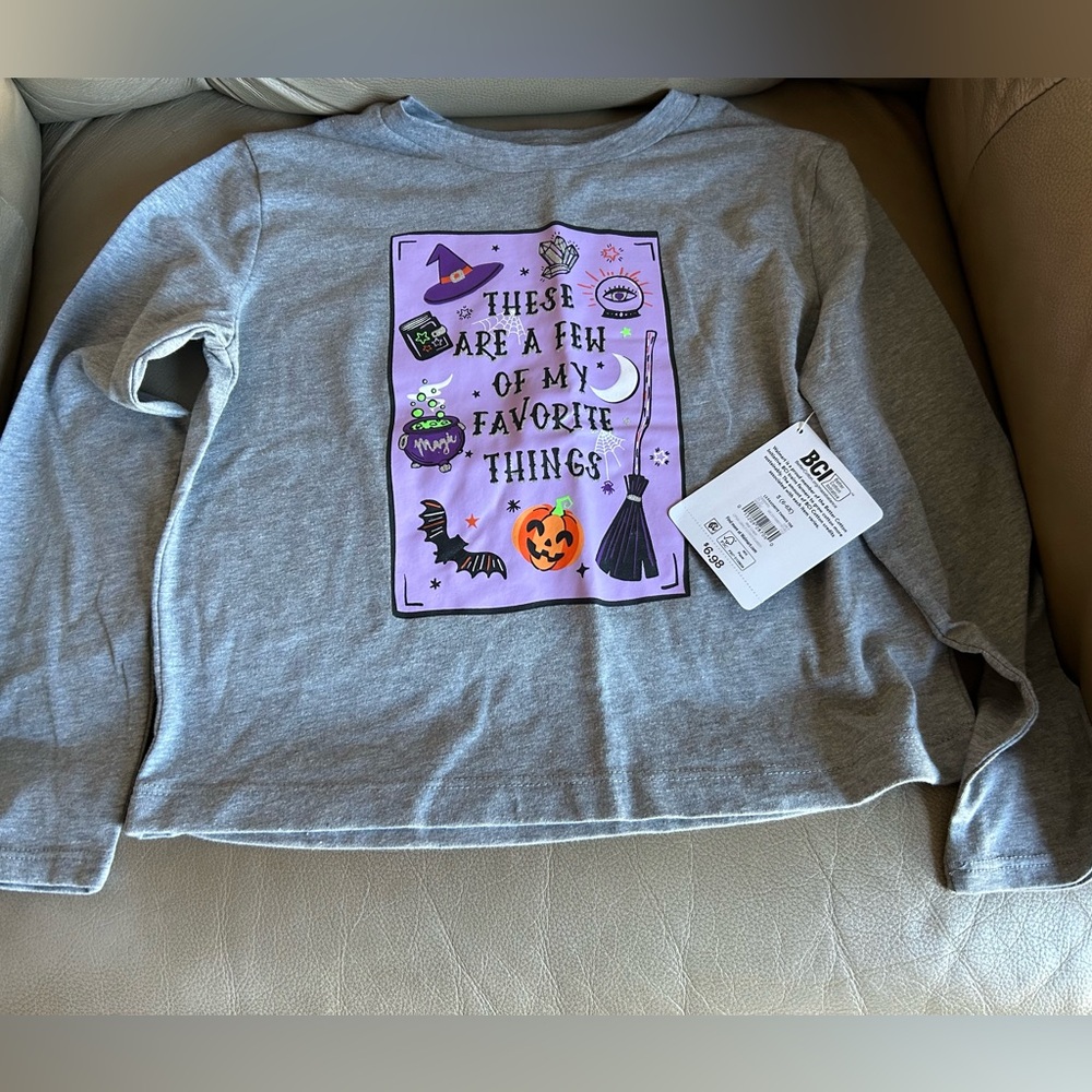 Kids Way To Celebrate Halloween Long Sleeve Shirt Small 6-6X NEW